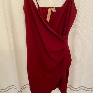 Wine colored mini dress